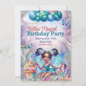 Magische Fairy Bewaar de Datumkaarten Bedankkaart (Achterkant)