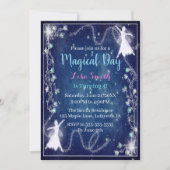 Magische Fairy Blauwe Sterrennacht Verjaardagsfees Kaart (Voorkant)
