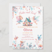 Magische Fairy Bloementuin Meisje Verjaardagsfeest Kaart (Voorkant)