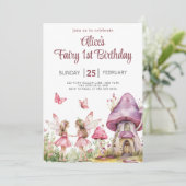 Magische Fairy Bloementuin Meisjes Verjaardag Kaart (Staand voorkant)