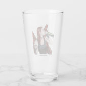 Magische Fairy Drink Wijnfantastische kunstglazen  Glas (Achterkant)