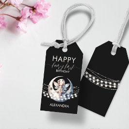 Magische Fairy Eerste Meisje Gelukkige Verjaardag Cadeaulabel