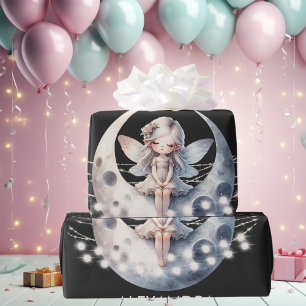 Magische Fairy Eerste Meisje Gelukkige Verjaardag Cadeaupapier