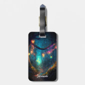 Magische fairy Enchanted Forest Fantasy Pixie Dust Bagagelabel (Achterkant verticaal)