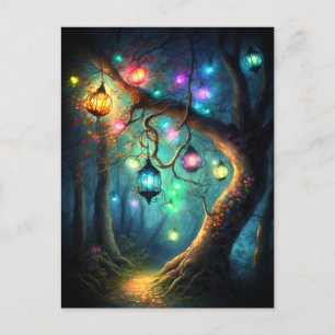 Magische fairy Enchanted Forest Fantasy Pixie Dust Briefkaart