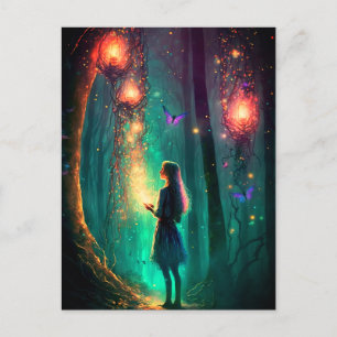 Magische fairy Enchanted Forest Fantasy Pixie Dust Briefkaart
