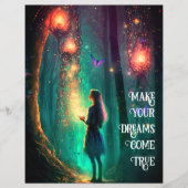 Magische fairy Enchanted Forest Fantasy Pixie Dust Flyer (Voorkant)