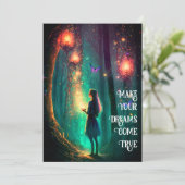 Magische fairy Enchanted Forest Fantasy Pixie Dust Kaart (Staand voorkant)