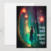 Magische fairy Enchanted Forest Fantasy Pixie Dust Kaart (Voorkant / Achterkant)