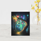 Magische fairy Enchanted Forest Fantasy Pixie Dust Kaart (Gele Bloem)