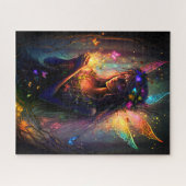 Magische fairy Enchanted Forest Fantasy Pixie Dust Legpuzzel (Horizontaal)