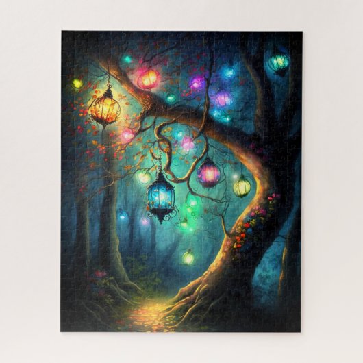 Magische fairy Enchanted Forest Fantasy Pixie Dust Legpuzzel (Verticaal)