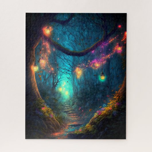 Magische fairy Enchanted Forest Fantasy Pixie Dust Legpuzzel (Verticaal)