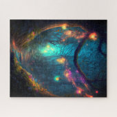 Magische fairy Enchanted Forest Fantasy Pixie Dust Legpuzzel (Horizontaal)