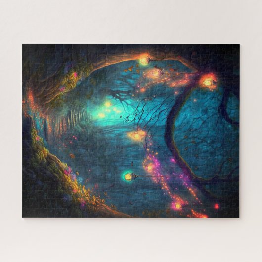 Magische fairy Enchanted Forest Fantasy Pixie Dust Legpuzzel (Horizontaal)