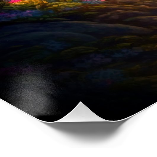 Magische fairy Enchanted Forest Fantasy Pixie Dust Perfect Poster (Hoek)