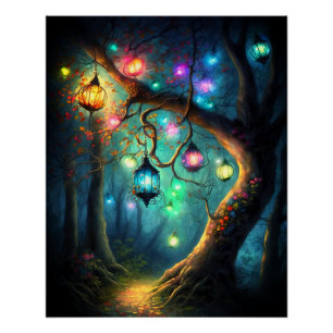 Magische fairy Enchanted Forest Fantasy Pixie Dust Perfect Poster