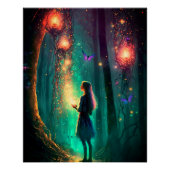 Magische fairy Enchanted Forest Fantasy Pixie Dust Perfect Poster (Voorkant)
