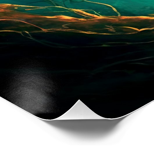 Magische fairy Enchanted Forest Fantasy Pixie Dust Perfect Poster (Hoek)