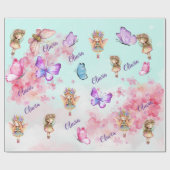 Magische Fairy Enchanted wrapping papier blad (Vlak)