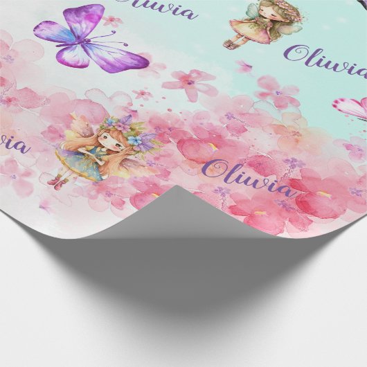 Magische Fairy Enchanted wrapping papier blad (Hoek)