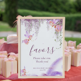 Magische Fairy Favors Sign. Neem een Poster
