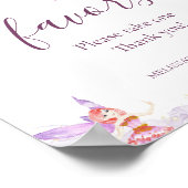 Magische Fairy Favors Sign. Neem een Poster (Hoek)