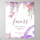 Magische Fairy Favors Sign. Neem een Poster (Voorkant)