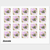 Magische Fairy feestdecoraties Vierkante Sticker (Vel)