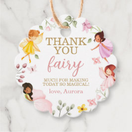 Magische Fairy Floral Verjaardag Dank u Bedankjes Labels