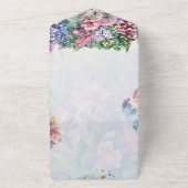 Magische Fairy Forest Eerste Verjaardagsfeest All In One Uitnodiging (Buitenkant)