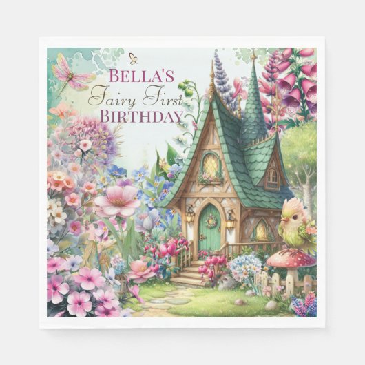 Magische Fairy Forest Party Servet (Voorkant)