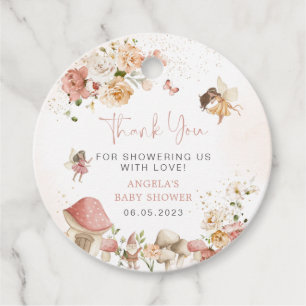 Magische Fairy Garden Baby shower Bedankjes Labels