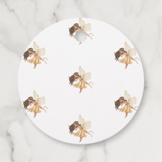 Magische Fairy Garden Baby shower Bedankjes Labels (Achterkant)