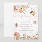 Magische Fairy Garden Baby shower Kaart (Voorkant / Achterkant)