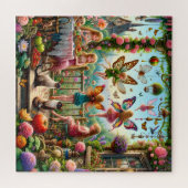 Magische Fairy Garden Enchanted Tea Party Legpuzzel (Horizontaal)