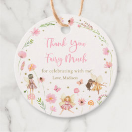 Magische Fairy Garden Floral Verjaardag Bedankjes Labels
