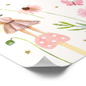 Magische Fairy Garden Floral Verjaardag Welkom Poster (Hoek)