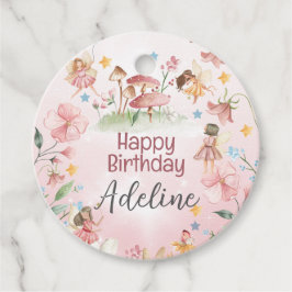 Magische Fairy Garden gepersonaliseerde ronde cade Bedankjes Labels