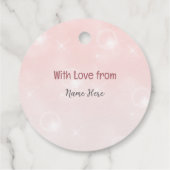 Magische Fairy Garden gepersonaliseerde ronde cade Bedankjes Labels (Achterkant)