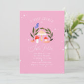 Magische Fairy Garden Paddestoelen en Butterfly Ba Kaart (Staand voorkant)