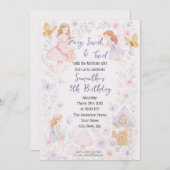 Magische Fairy Garden verjaardagsuitnodiging Kaart (Voorkant / Achterkant)