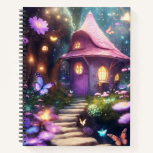 Magische Fairy House Roze Notitieboek