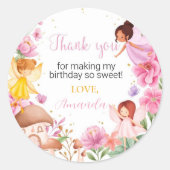 Magische Fairy Labels Verjaardag Baby shower (Voorkant)