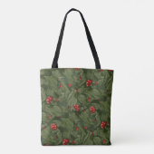 Magische Fairy Leaves & Red Toadstools Waterverf Tote Bag (Achterkant)