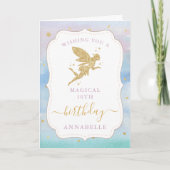 Magische Fairy Meisjes Elke Leeftijd Verjaardag Kaart (Voorkant)