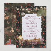 Magische Fairy Mushroom Uitnodiging (Voorkant / Achterkant)