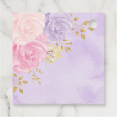 Magische Fairy Pixie Tuin Bloemen Verjaardag Meisj Bedankjes Labels (Achterkant)