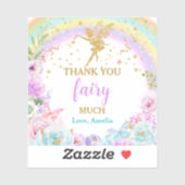 Magische Fairy Rainbow Verjaardag gunst Stickers (Vel)