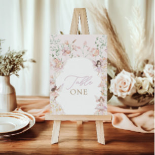 Magische Fairy Roze Bloemen Meisjes Verjaardag Kaart